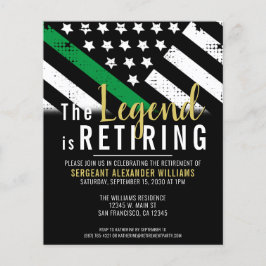 予算軍隊退職軍パーティの招待状