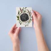 予算農家秋の結婚式発表 チラシ (手)