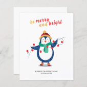 予算追加ビジネスロゴ会社クリスマスホリデー (正面/裏面)