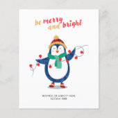 予算追加ビジネスロゴ会社クリスマスホリデー (正面)