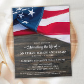 予算退役軍人愛国的な生活のお祝いの招待