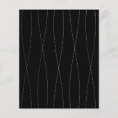 予算退職パーティー招待状シルバーブラックフライヤー チラシ (裏面)