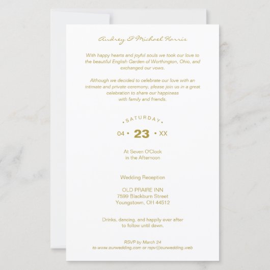 予算配分写真結婚のエレガントフローラ  (裏面)