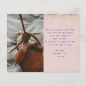 予算重視の写真付き誕生日お知らせカード チラシ (裏面)