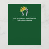 予算重視の素朴なひまわりがテーマのサザンウェディング (裏面)