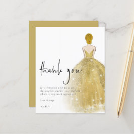 予算金ゴールドガウンブロンドガールキンセアニラ感謝してい