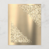 予算金ゴールドキンセアニェラグリッターパーティー チラシ (裏面)