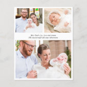 予算金ゴールドクロスグリーンリー写真バプテスマ (裏面)