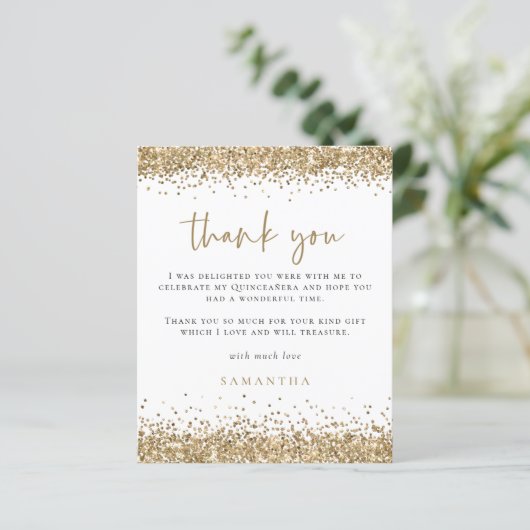 予算金ゴールドグリッターキンセアニラパーティーサンキュー (スタンド正面)