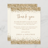 予算金ゴールドグリッタークリーム婚約ありがとう (正面/裏面)
