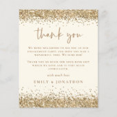 予算金ゴールドグリッタークリーム婚約ありがとう (正面)