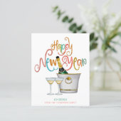 予算金ゴールドグリッターシャンパンハッピーニューイヤー (スタンド正面)