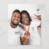 予算金ゴールドグリッターフォト婚約ブラック感謝してい (裏面)