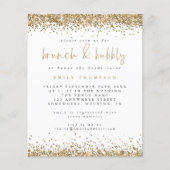 予算金ゴールドグリッターブルンチバブリーブライダルシャワー (正面)