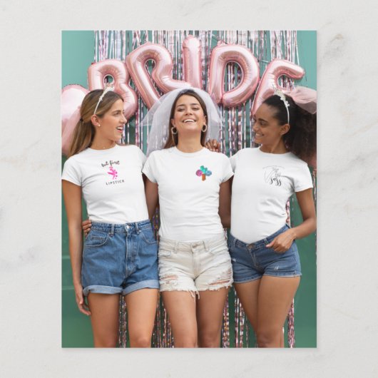 予算金ゴールドグリッター写真ブライダルシャワーありがとう (裏面)