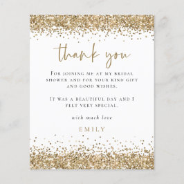 予算金ゴールドグリッター写真ブライダルシャワーありがとう