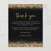 予算金ゴールドグリッター写真21stブラックサンキュー (正面)