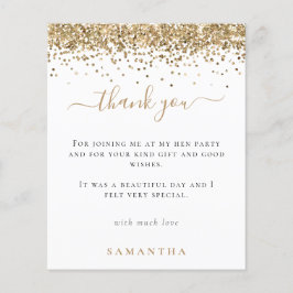 予算金ゴールドグリッター写真Henパーティーありがとう