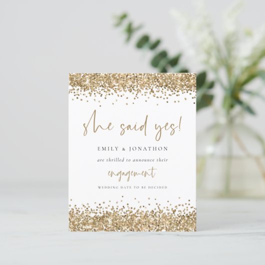 予算金ゴールドグリッター彼女が言ったYes婚約 (スタンド正面)