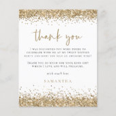 予算金ゴールドグリッターSweet sixteenパーティーありがとう (正面)