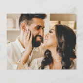 予算金ゴールドスクリプトフォトコラージュ結婚の感謝 (裏面)