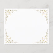 予算金ゴールドスクリプトボタニカルフレーム日付の保存 (裏面)