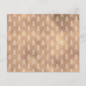 予算金ゴールドスクリプト5フォトコラージクリスマスカード (裏面)