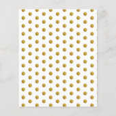 予算金ゴールドスノーフレーククリスマスホリデーフォトカード (裏面)