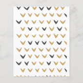 予算金ゴールドハッピーホリデー写真ホリデーカード (裏面)