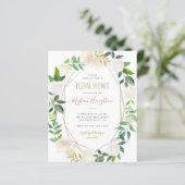 予算金ゴールドフレーム水カラーフローラブライダルシャワー (スタンド正面)