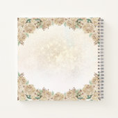 予算金ゴールドフローラプリンセスキンセアニラゲストブック ノートブック (裏面)