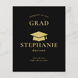 予算金ゴールドブラックキャップおめでとう大学院卒業2023