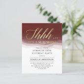 予算金ゴールドブルガンディーウォーターカラーサプライズ誕生日 (スタンド正面)