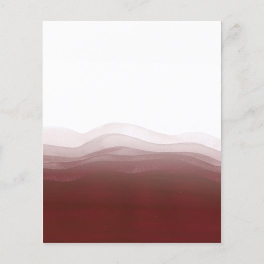 予算金ゴールドブルガンディーウォーターカラーサプライズ誕生日 (裏面)