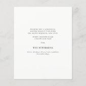 予算金ゴールドメリークリスマスフォトホリデーカード (裏面)