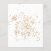 予算金ゴールドユーカリプスグリーンブライダルシャワーカード (裏面)