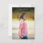 予算金ゴールドユーカリプスグリーンリーグラードパーティー招待状 招待状 (裏面)