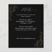 予算金ゴールドラインフローラ詳細オン黒 チラシ (正面)