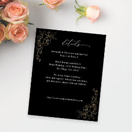 予算金ゴールドラインフローラ詳細オン黒 チラシ