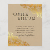 予算金ゴールドレースクラシックアンパサンド結婚式 (正面)