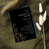 予算金ゴールド並びフローラ結婚式 プログラム媒体BL