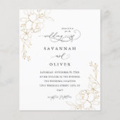 予算金ゴールド並び結婚フローラ チラシ (正面)