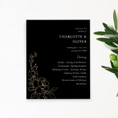 予算金ゴールド並結婚びフローラ式 – 黒 チラシ