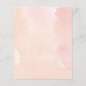 予算金ゴールド幾何学的赤面ピンクブライダルシャワー (裏面)