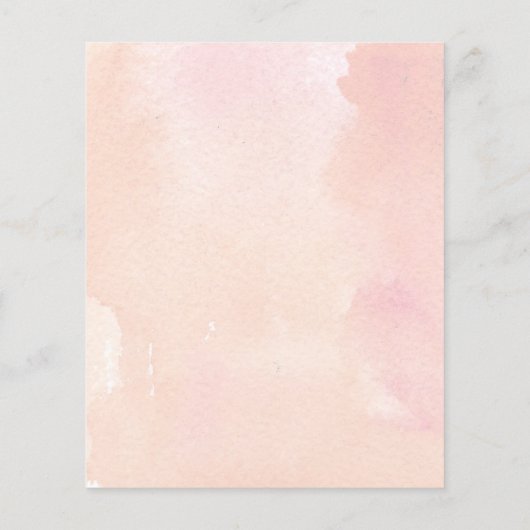 予算金ゴールド幾何学的赤面ピンクブライダルシャワー (裏面)