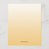 予算金ゴールド白いバルーン誕生日招待状 (裏面)