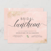 予算金ゴールド赤面ピンクウォーター色ブライダルルンチョン (正面/裏面)