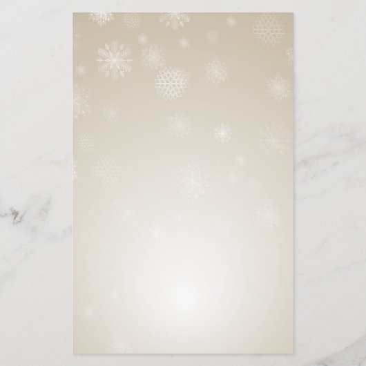 予算金ゴールド雪の結晶の冬の結婚式の招待状 (裏面)