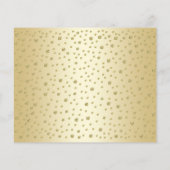 予算金ゴールド50周年記念写真招待状 チラシ (裏面)