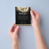 予算金ゴールド60thバースデーパーティーディスコボールカード チラシ (手)